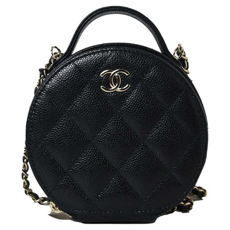 chanel round vanity case.